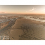 Survol de la baie de Somme au niveau de La Mollière d'Aval