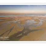 La baie de Somme au petit matin (vue aérienne)