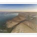 La baie de Somme au petit matin (vue aérienne)