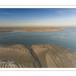 La baie de Somme au petit matin (vue aérienne)