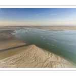 La baie de Somme au petit matin (vue aérienne)