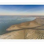 La baie de Somme au petit matin (vue aérienne)