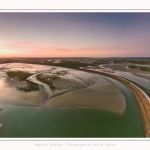 Saison : été - Lieu : Le Crotoy, Baie de Somme, Somme, Hauts-de-France, France. Panoramique par assemblage d'images 6667 x3333 px