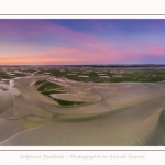 Saison : été - Lieu : Le Crotoy, Baie de Somme, Somme, Hauts-de-France, France. Panoramique par assemblage d'images 11609 x 3870 px