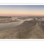 La baie de Somme à marée basse (Vue aérienne)