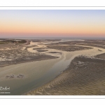 La baie de Somme à marée basse (Vue aérienne)