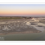 La baie de Somme à marée basse (Vue aérienne)