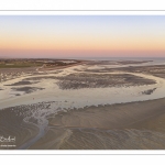 La baie de Somme à marée basse (Vue aérienne)