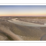 La baie de Somme à marée basse (Vue aérienne)