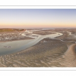 La baie de Somme à marée basse (Vue aérienne)