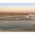 La baie de Somme à marée basse (Vue aérienne)