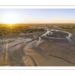 La baie de Somme à marée basse (Vue aérienne)