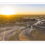 La baie de Somme à marée basse (Vue aérienne)