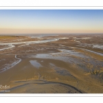 La baie de Somme à marée basse (Vue aérienne)