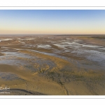 La baie de Somme à marée basse (Vue aérienne)