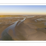 La baie de Somme à marée basse (Vue aérienne)