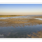 La baie de Somme à marée basse (Vue aérienne)