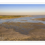 La baie de Somme à marée basse (Vue aérienne)