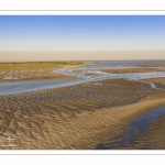 La baie de Somme à marée basse (Vue aérienne)