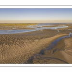 La baie de Somme à marée basse (Vue aérienne)