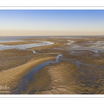 La baie de Somme à marée basse (Vue aérienne)