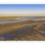 La baie de Somme à marée basse (Vue aérienne)