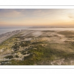 Aube brumeuse sur les dunes du Marquenterre près de Fort-Mahon