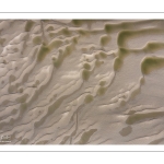 Graphisme des bancs de sable en baie de Somme