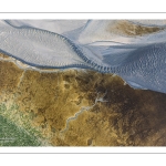 Graphisme des bancs de sable à marée basse