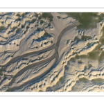 Graphisme des bancs de sable à marée basse