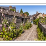 Les ruelles fleuries de la cité médiévale à Saint-Valery-sur-Somme