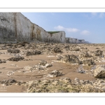 Le platier au bas des falaises à Ault