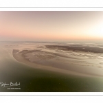 vue aérienne de la baie de somme depuis le Cap Hornu près de Saint-Valery