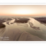 vue aérienne de la baie de somme depuis le Cap Hornu près de Saint-Valery