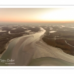 vue aérienne de la baie de somme depuis le Cap Hornu près de Saint-Valery