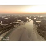 vue aérienne de la baie de somme depuis le Cap Hornu près de Saint-Valery