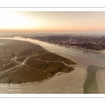 vue aérienne de la baie de somme depuis le Cap Hornu près de Saint-Valery