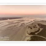 vue aérienne de la baie de somme depuis le Cap Hornu près de Saint-Valery