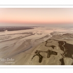 vue aérienne de la baie de somme depuis le Cap Hornu près de Saint-Valery