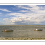 Barques dans le chenal de la Somme face au Crotoy