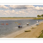 Kayak qui descendent le chenal de la Somme