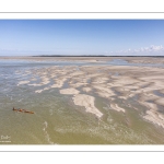 Pirogue polynésienne (Va'a) en baie de Somme