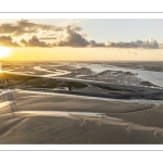 Coucher de soleil sur Le Hourdel à marée basse