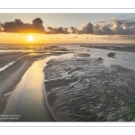 Coucher de soleil sur Le Hourdel à marée basse