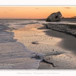 La plage du Hourdel et son blockhaus en baie de Somme au petit matin - Saison : Hiver - Lieu : Le Hourdel, Baie de Somme, Somme, Picardie, Hauts-de-France, France. Hourdel beach and its blockhouse in the Bay of Somme in the early morning - Season: Winter - Location: Le Hourdel, Somme Bay, Somme, Picardy, Hauts-de-France, France