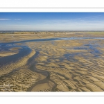 La baie de Somme à marée basse (Vue aérienne)