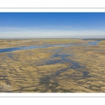 La baie de Somme à marée basse (Vue aérienne)