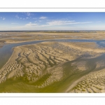 La baie de Somme à marée basse (Vue aérienne)