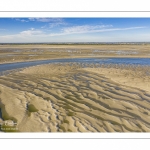 La baie de Somme à marée basse (Vue aérienne)