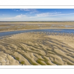 La baie de Somme à marée basse (Vue aérienne)